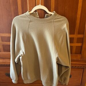 Madewell Taupe Textured Sweatshirt